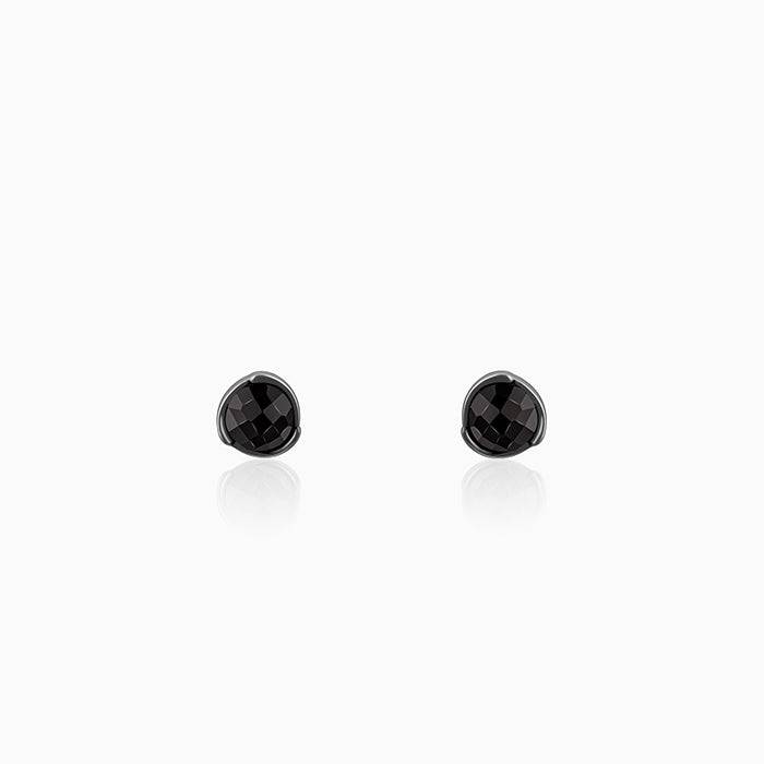 Giva 925 Silver Black Rhodium Black Mighty Earrings For Him| Gifts For Men And Boys | With Certifica : ER02891