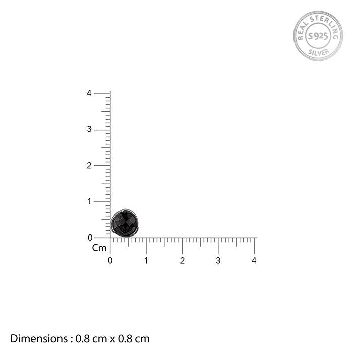 Giva 925 Silver Black Rhodium Black Mighty Earrings For Him| Gifts For Men And Boys | With Certifica : ER02891