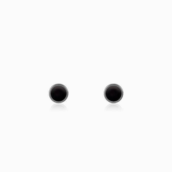 Giva 925 Silver Black Rhodium Black Fortune Earrings For Him| Gifts For Men And Boys | With Certific : ER02892