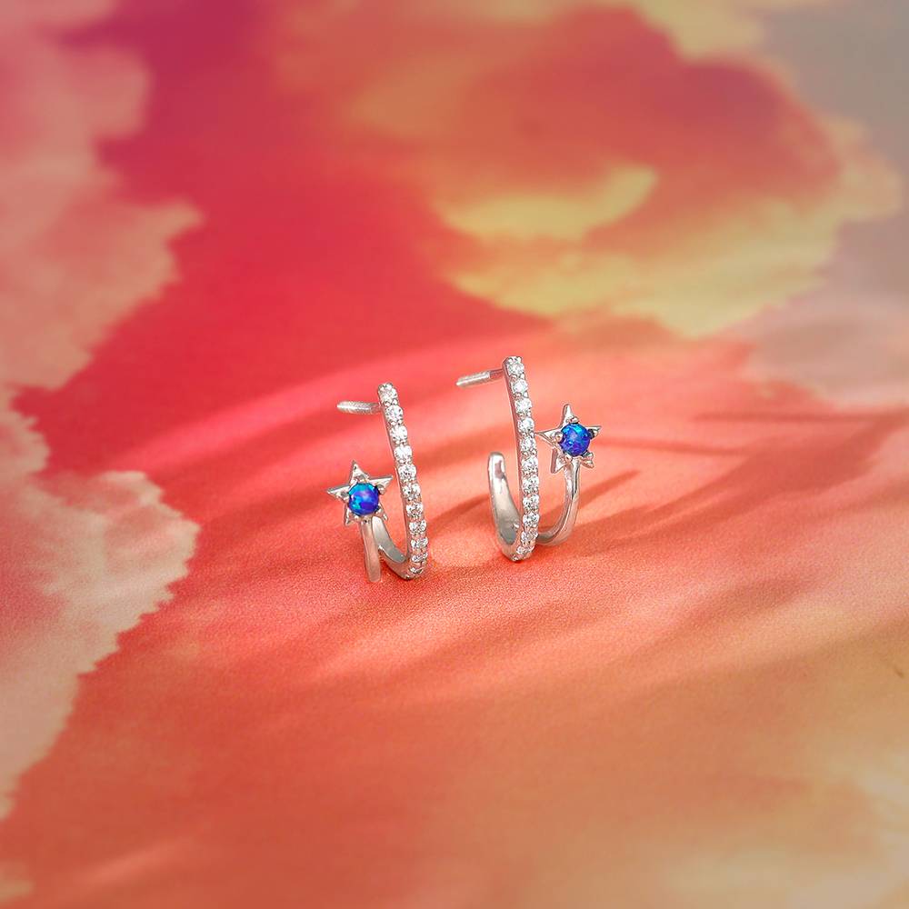 925 Silver Azure Aura Earrings : ER02896
