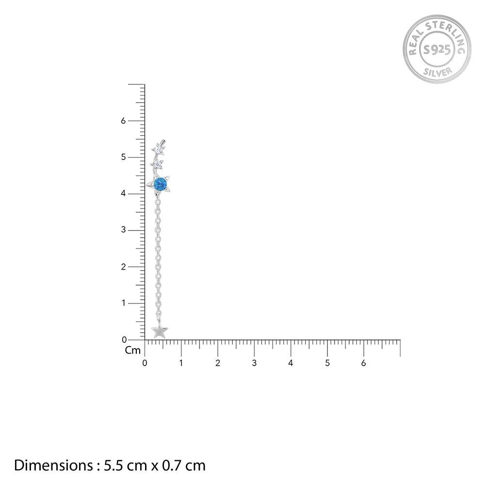 925 Silver Radiant Self-Love Convertible Earrings : ER02898