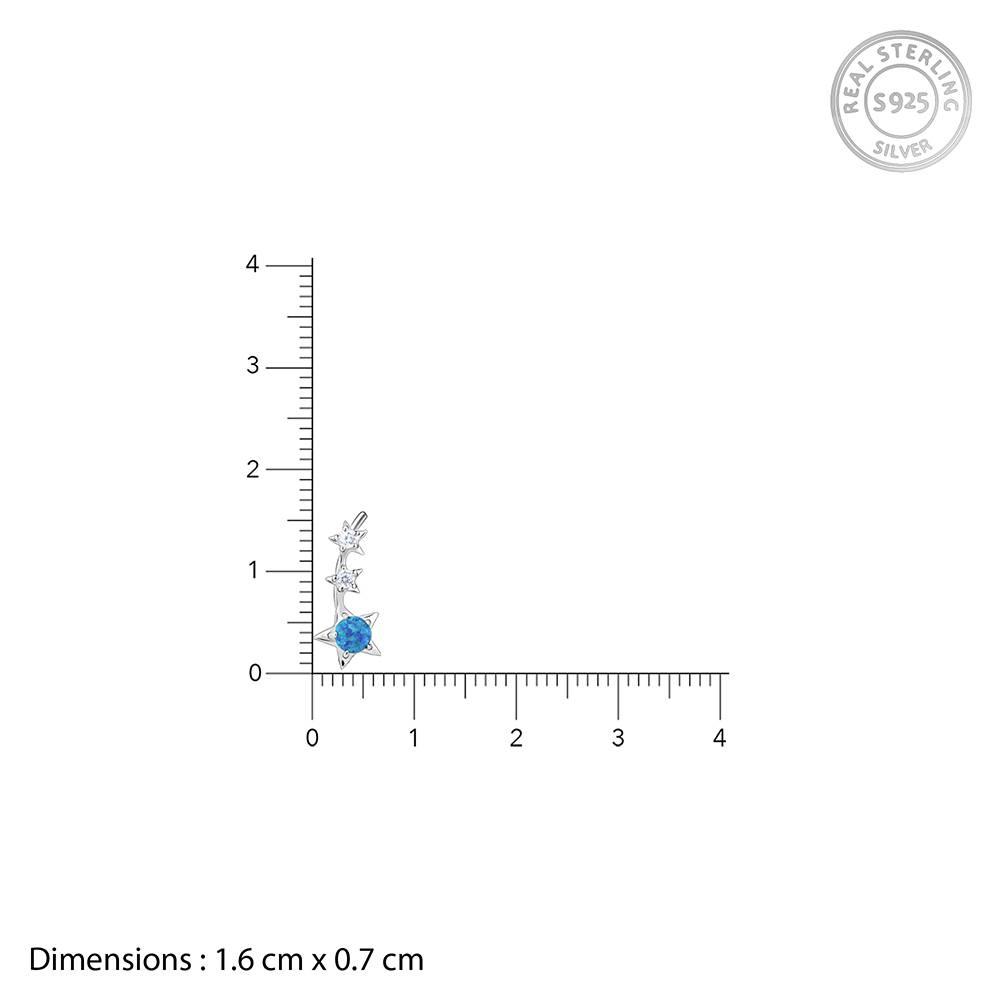 925 Silver Radiant Self-Love Convertible Earrings : ER02898