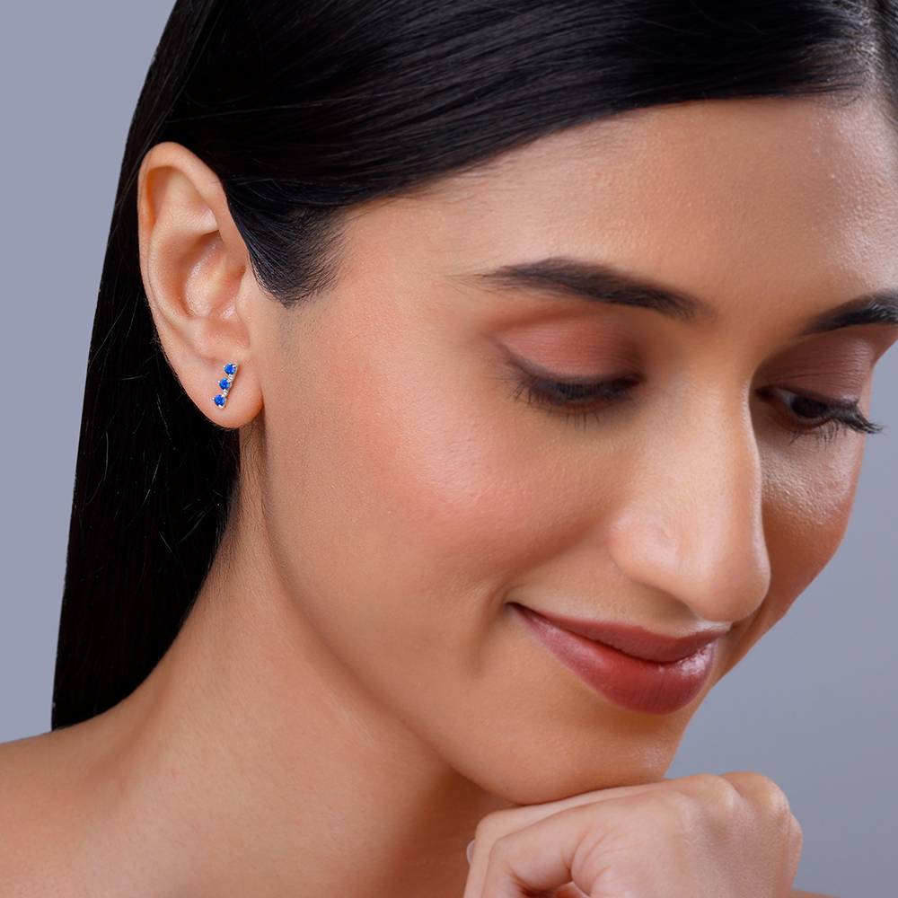 925 Silver Elegantly Attractive Earrings : ER02903