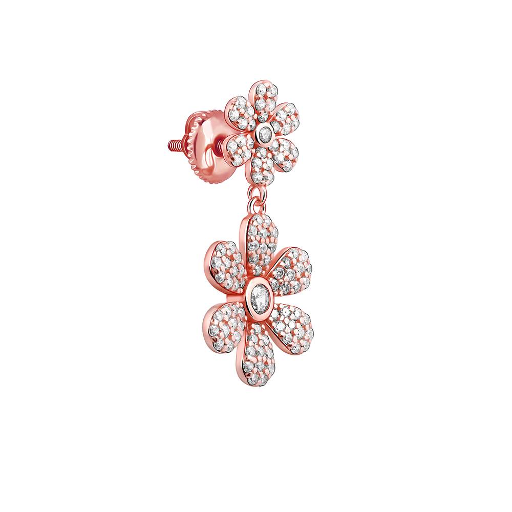 Giva 925 Silver Rose Gold Stunning Flower Earrings : ER02914