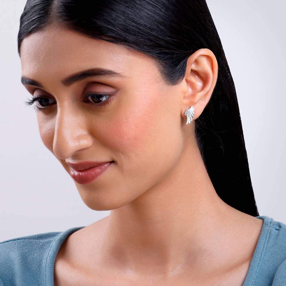 Giva 925 Silver Glittering Wing Earrings : ER02917