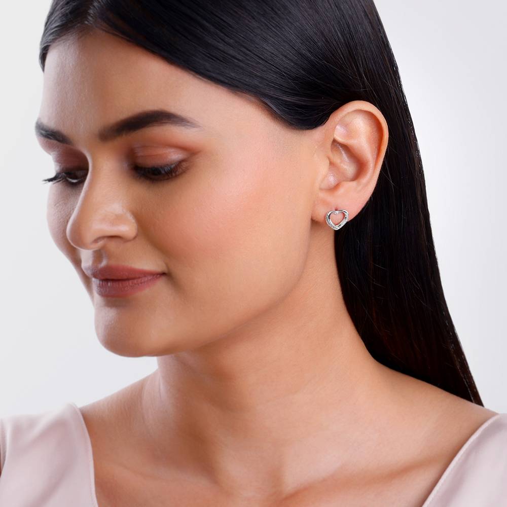 Giva 925 Silver Jolly Heart Studs : ER02925