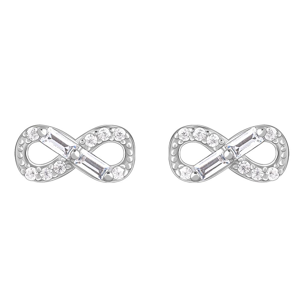 Giva 925 Silver Endless Infinity Studs : ER02929