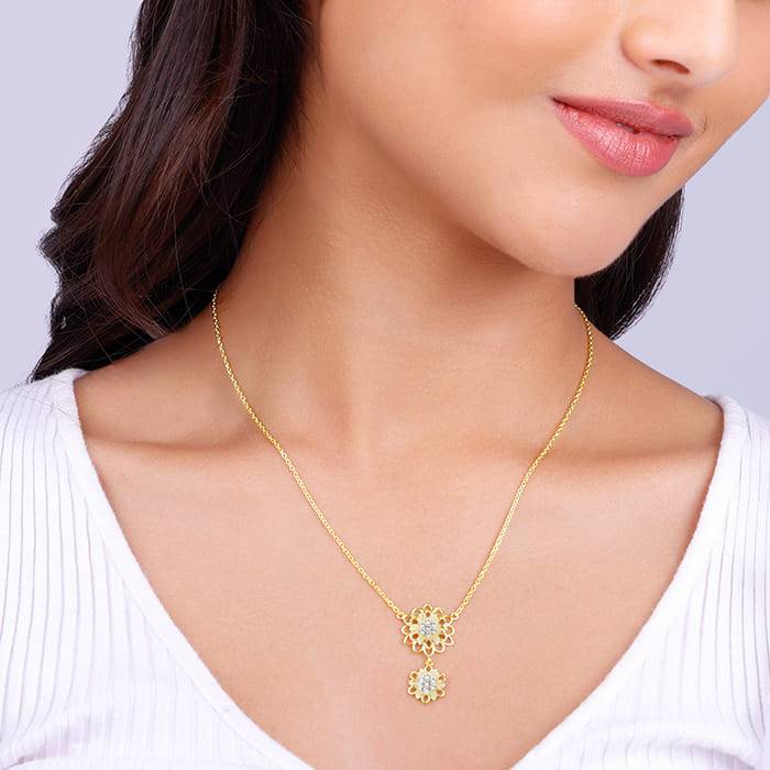 Giva 925 Silver Golden Blooming Flower Set Of Four| Gifts For Women And Girls | With Certi : ER0292PD02283R01608BR0921