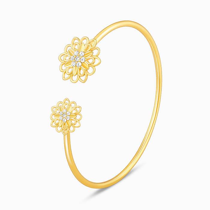 Giva 925 Silver Golden Blooming Flower Set Of Four| Gifts For Women And Girls | With Certi : ER0292PD02283R01608BR0921