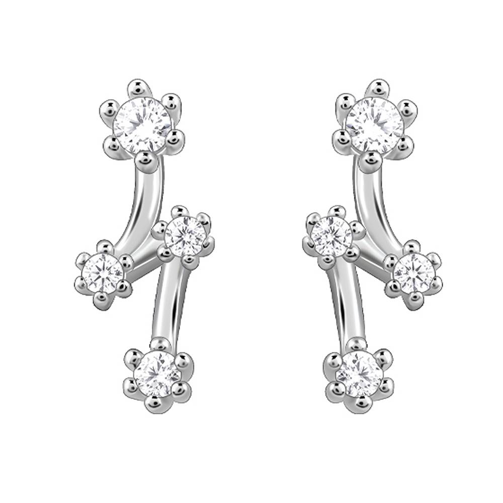 Giva 925 Silver Classy Glitter Earrings| Studs To Gift Women & Girls | With Certificate Of Authenticity And 925 Stam : ER02931