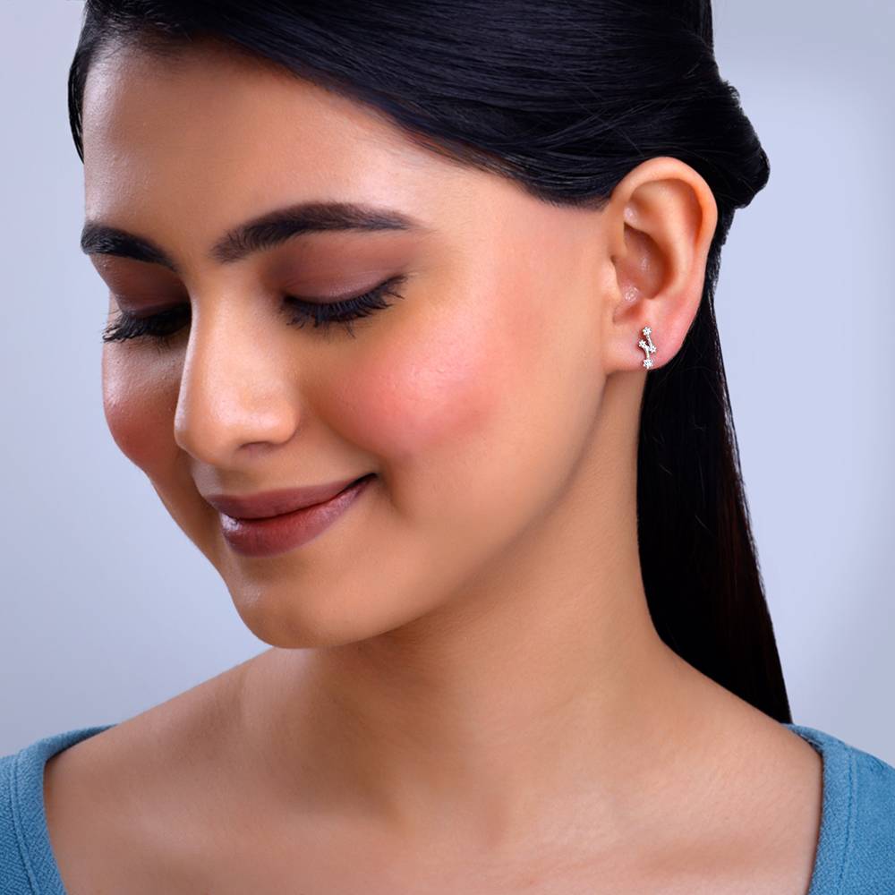 Giva 925 Silver Classy Glitter Earrings| Studs To Gift Women & Girls | With Certificate Of Authenticity And 925 Stam : ER02931