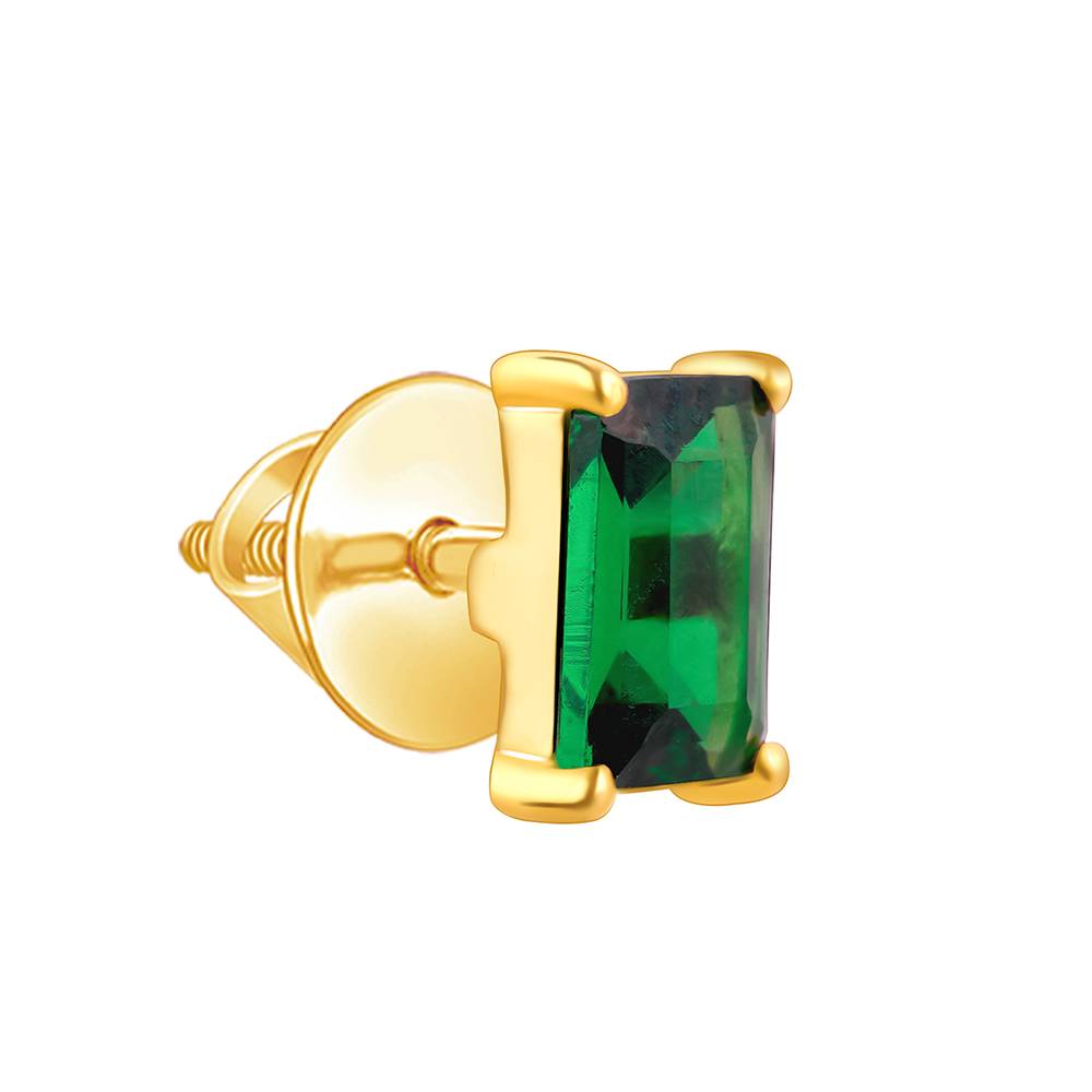 925 Silver Golden Emerald Siren Earrings| Drops To Gift Women & Girls : ER02937