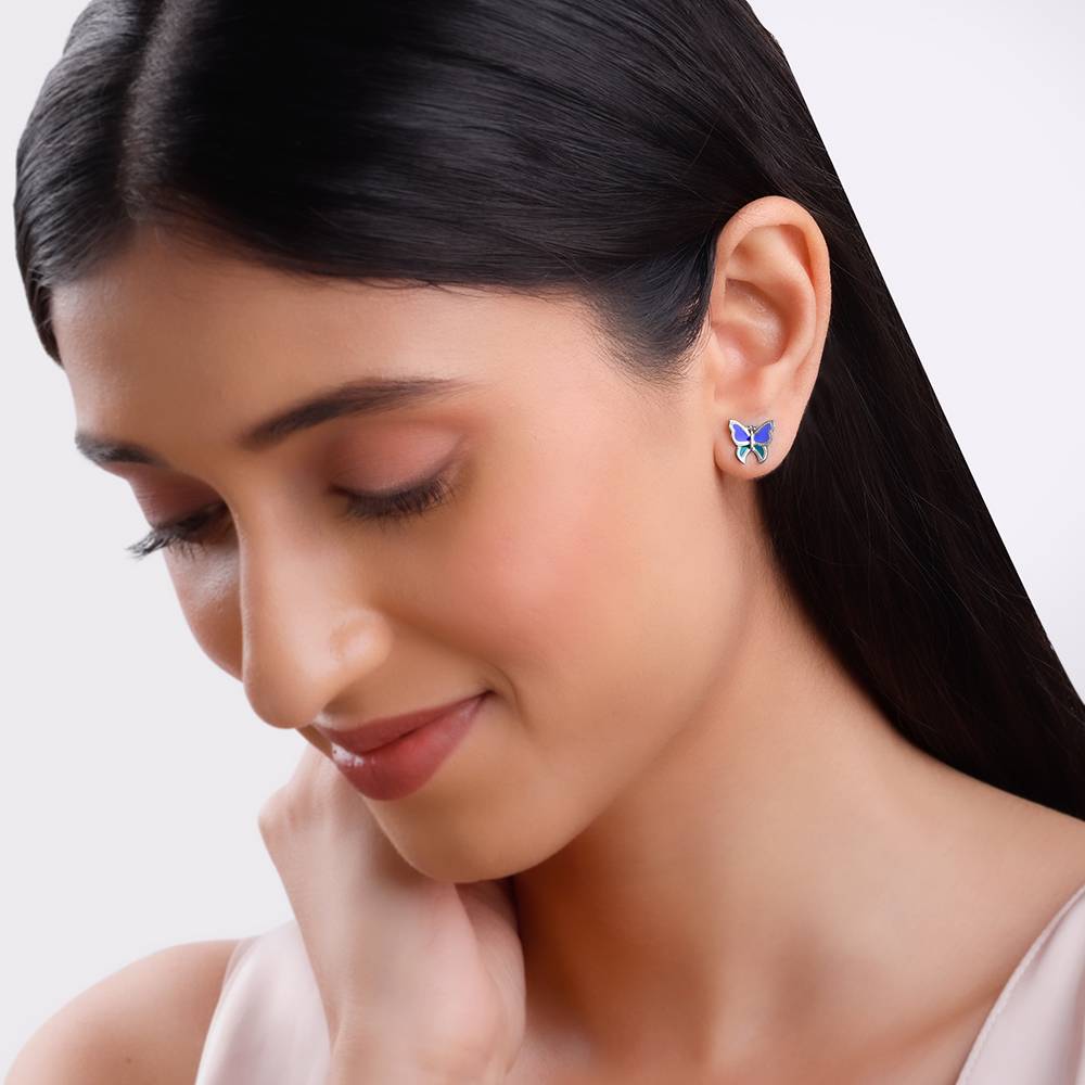 925 Silver Flutter Muse Earrings : ER02943