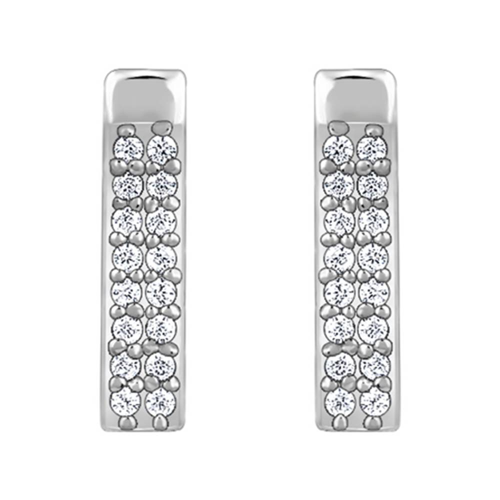 925 Silver Stellar Bar Earrings : ER02945
