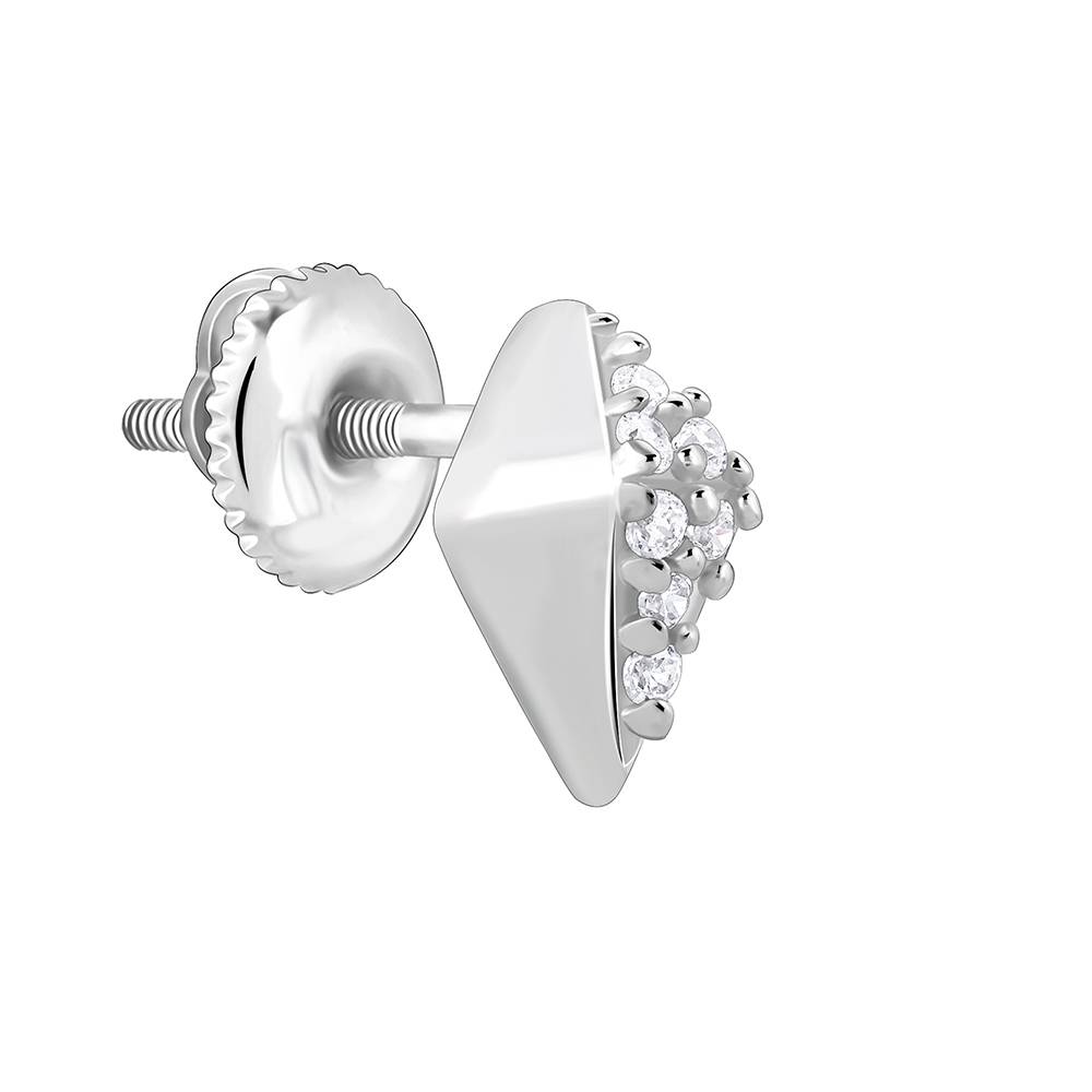 Giva 925 Silver Shiny Rhombus Studs| Drops To Gift Women & Girls | With Certificate Of Authenticity And 925 Stamp |  : ER02946