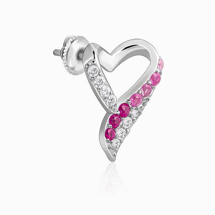 Giva 925 Silver Ombre Heart Set Of Three | Gifts For Women And Girls | With Certificate Of Authenticit : ER02952PD02668BR01139