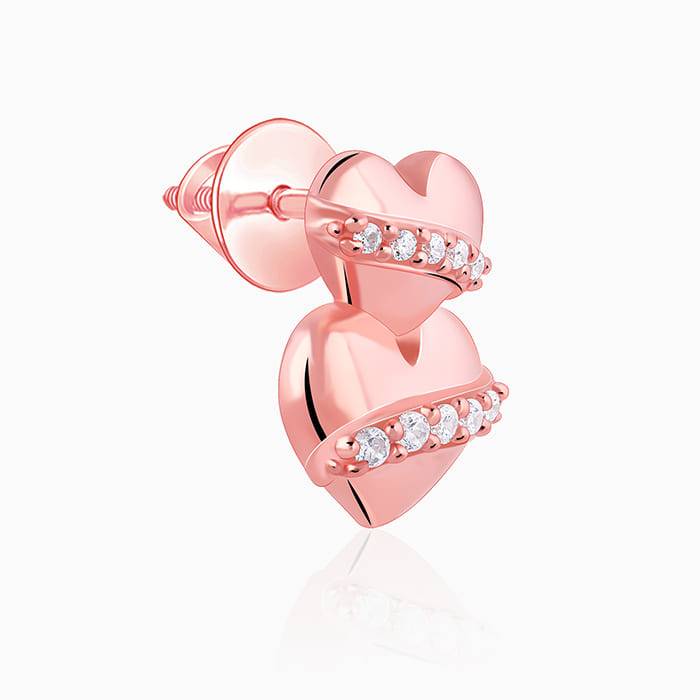 Giva 925 Silver Rose Gold Cherished Sparkle Set Of 3 : ER02956PD02672R01942