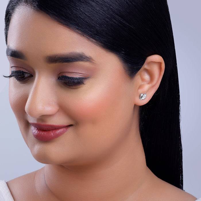 Giva 925 Silver Bonded Love Stud Earrings : ER02959