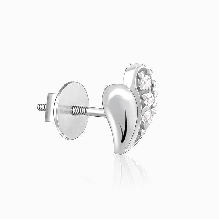 Giva 925 Silver Bonded Love Stud Earrings : ER02959