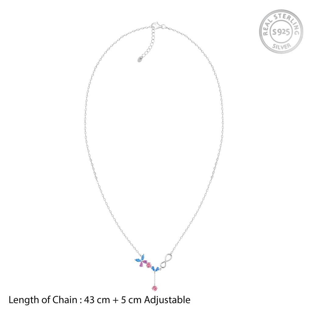 Giva 925 Silver Blue Butterfly Set | Gifts For Women And Girls | With Certificate Of Authenticity And 925 Sta : ER02961PD02678