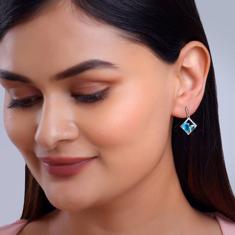 925 Silver Met Love Earrings : ER02967