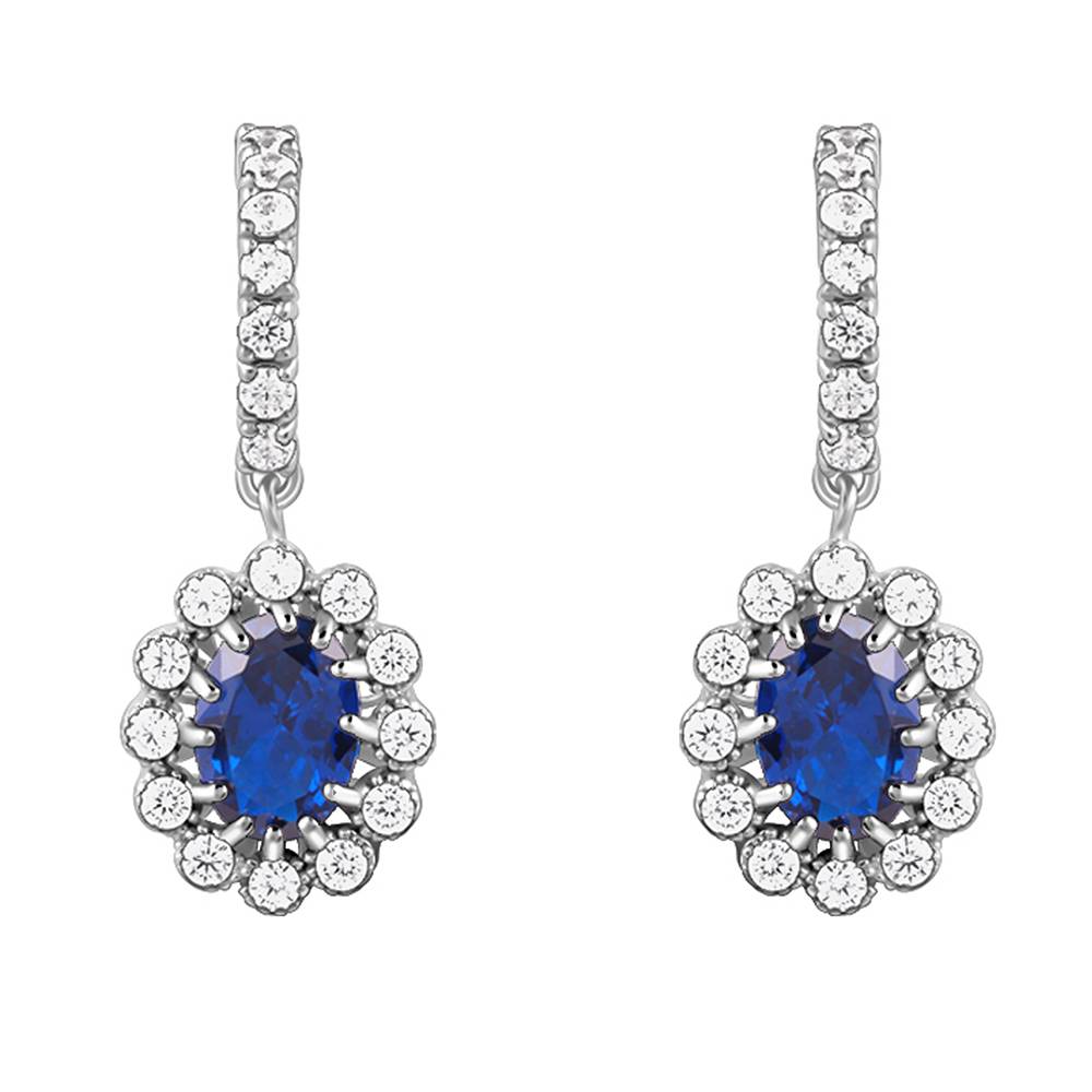 Giva 925 Silver Azure Floral Earrings| Drops To Gift Women & Girls | With Certificate Of Authenticity And 925 Stamp  : ER02975