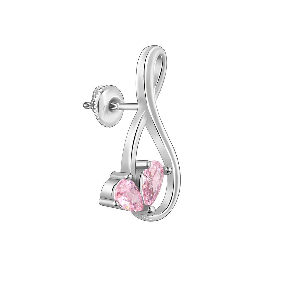 925 Silver Blush Of Infinity Set : ER02990PD02723BR01151
