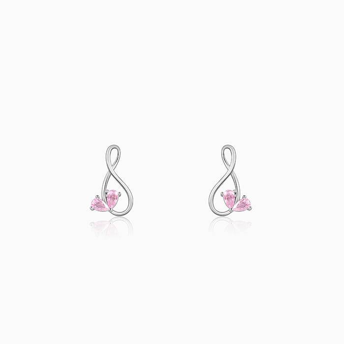 Giva 925 Silver Blush Of Infinity Earrings : ER02990