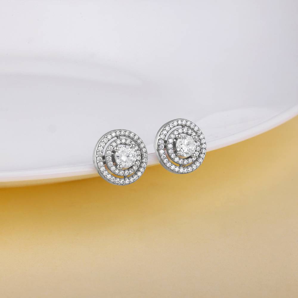 925 Silver Stand Out Studs : ER03053