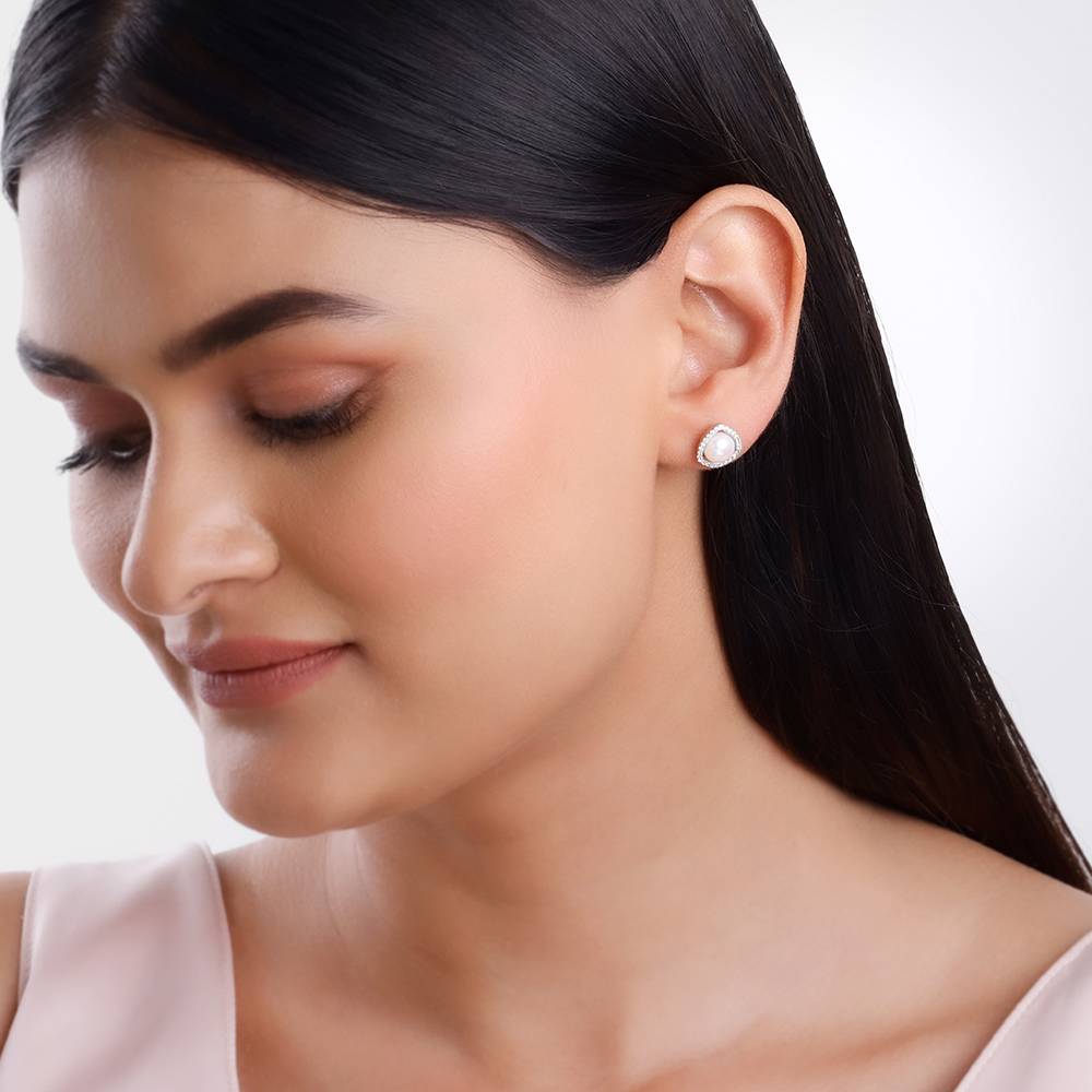 Giva 925 Silver Blush Pearl Earrings : ER03054