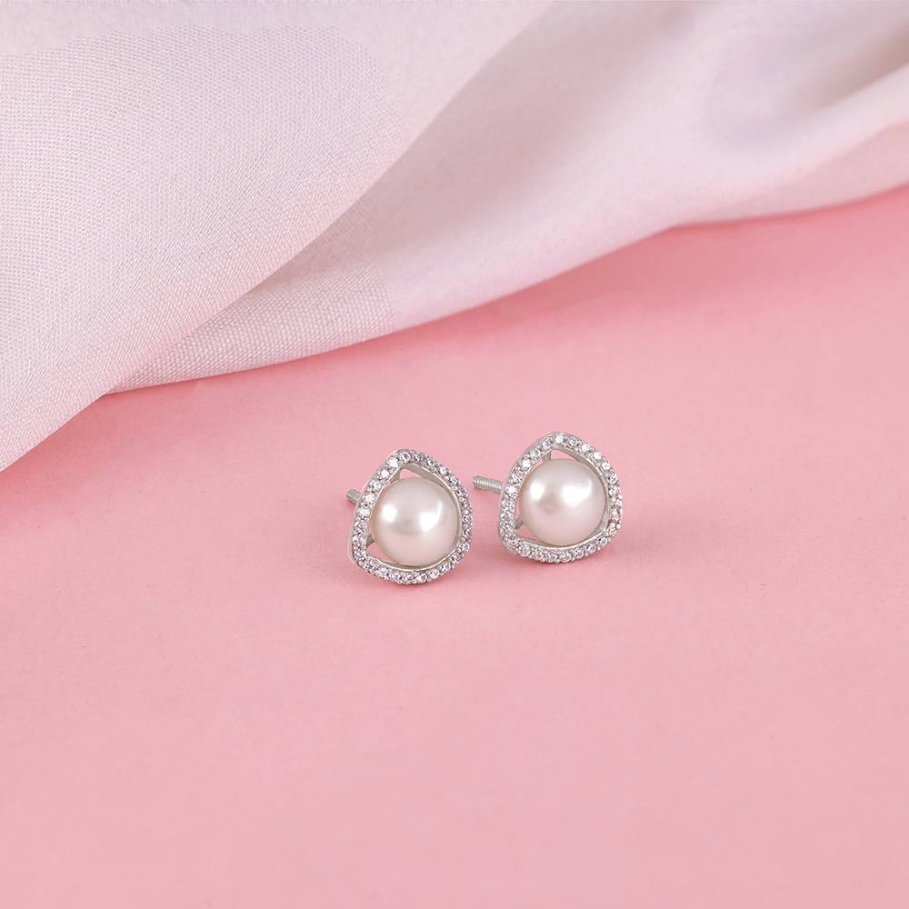 Giva 925 Silver Blush Pearl Earrings : ER03054