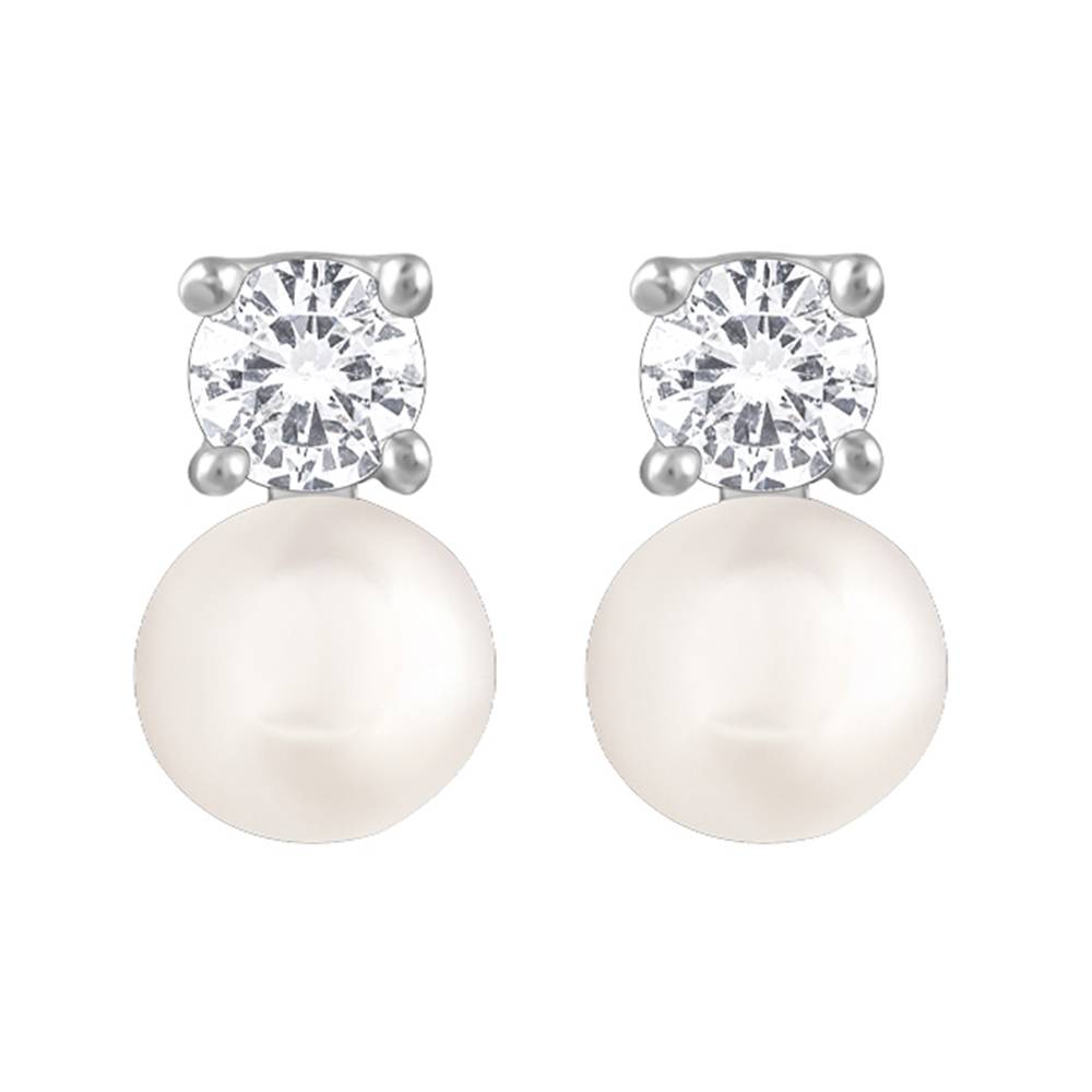 925 Silver Precious Pearl Earrings : ER03058