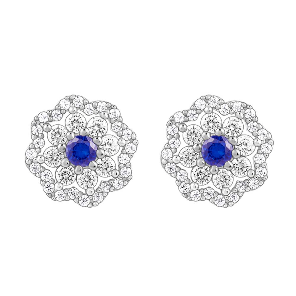 925 Silver Floral Flight Earrings : ER03059