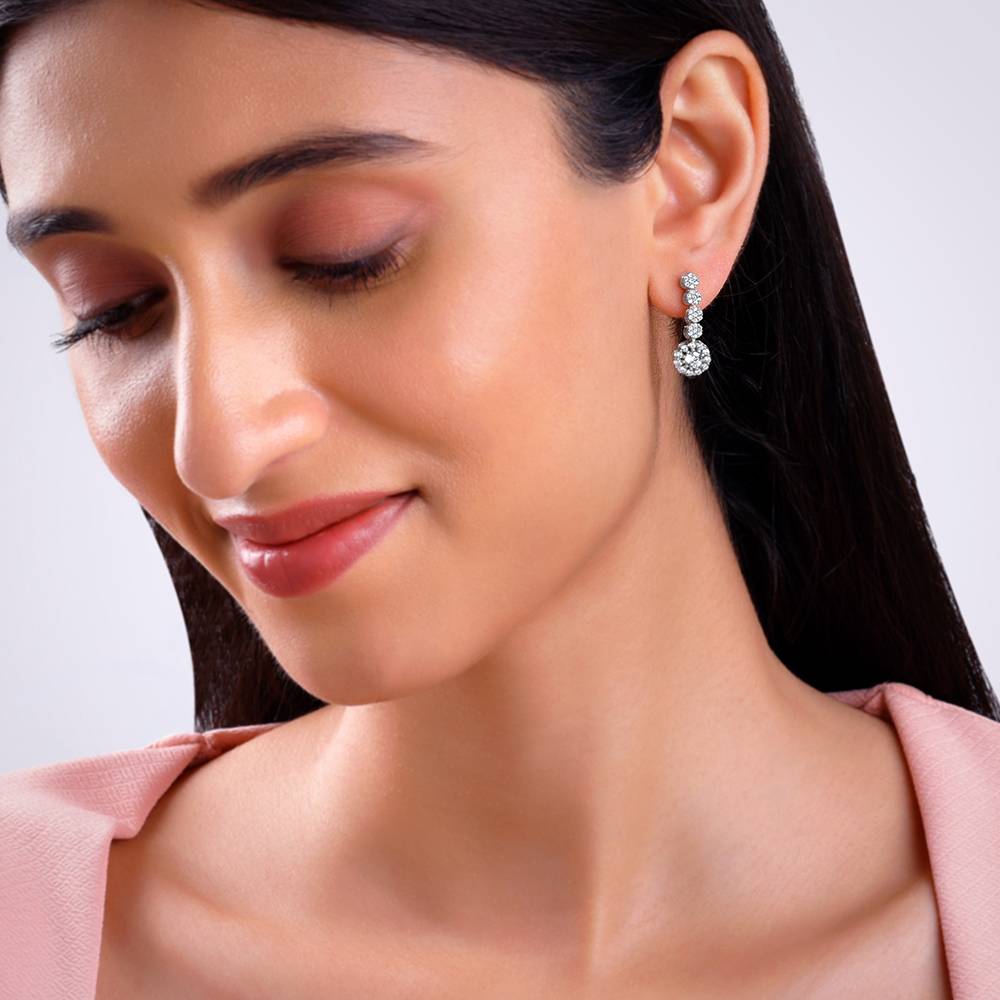 925 Silver Prima Donna Dangler Earrings : ER03060