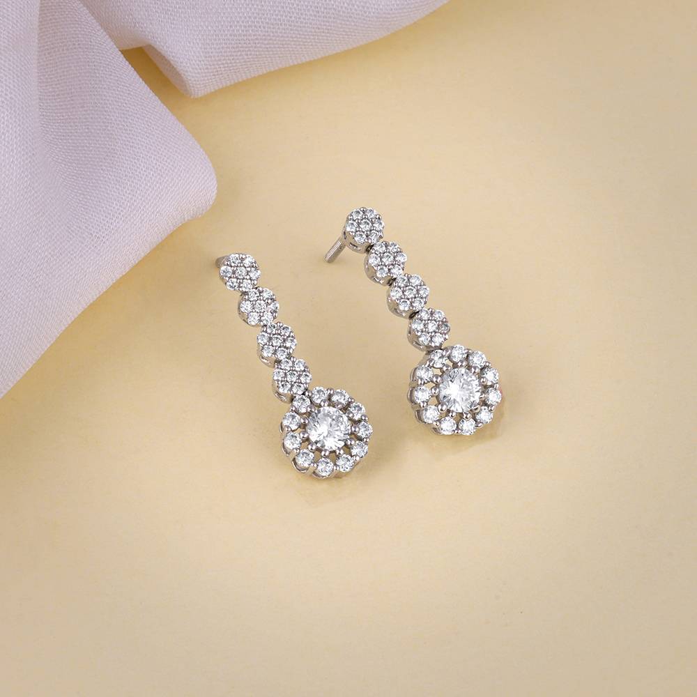 925 Silver Prima Donna Dangler Earrings : ER03060