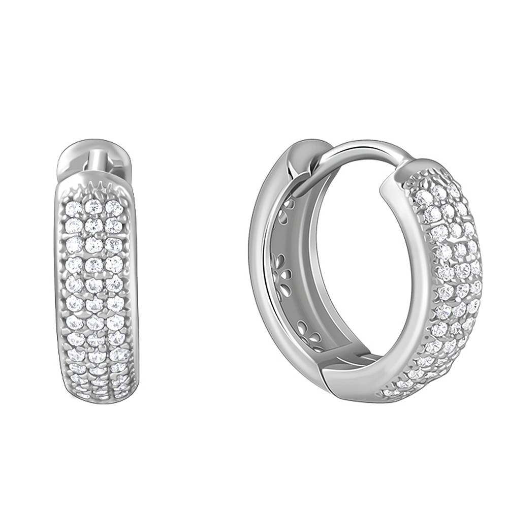 Giva 925 Silver Classic Admiring Hoop Earrings Giva 925 Silver