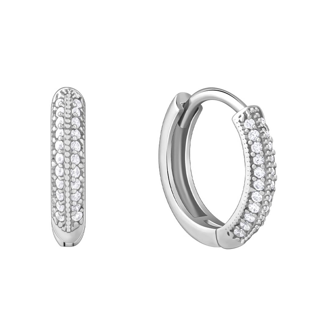 Giva 925 Silver Confidence Hoop Earrings : ER03069