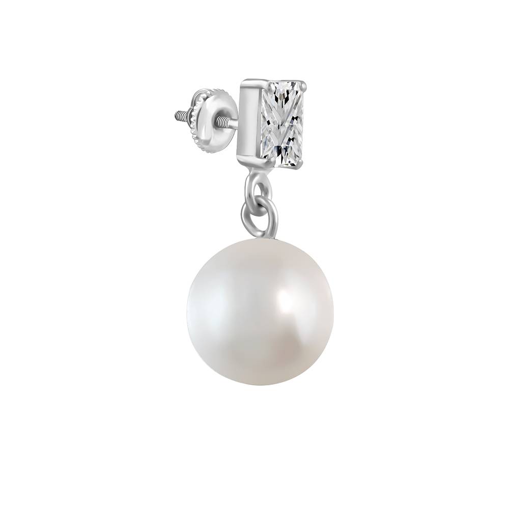 925 Silver Shining Pearl Earrings : ER03072