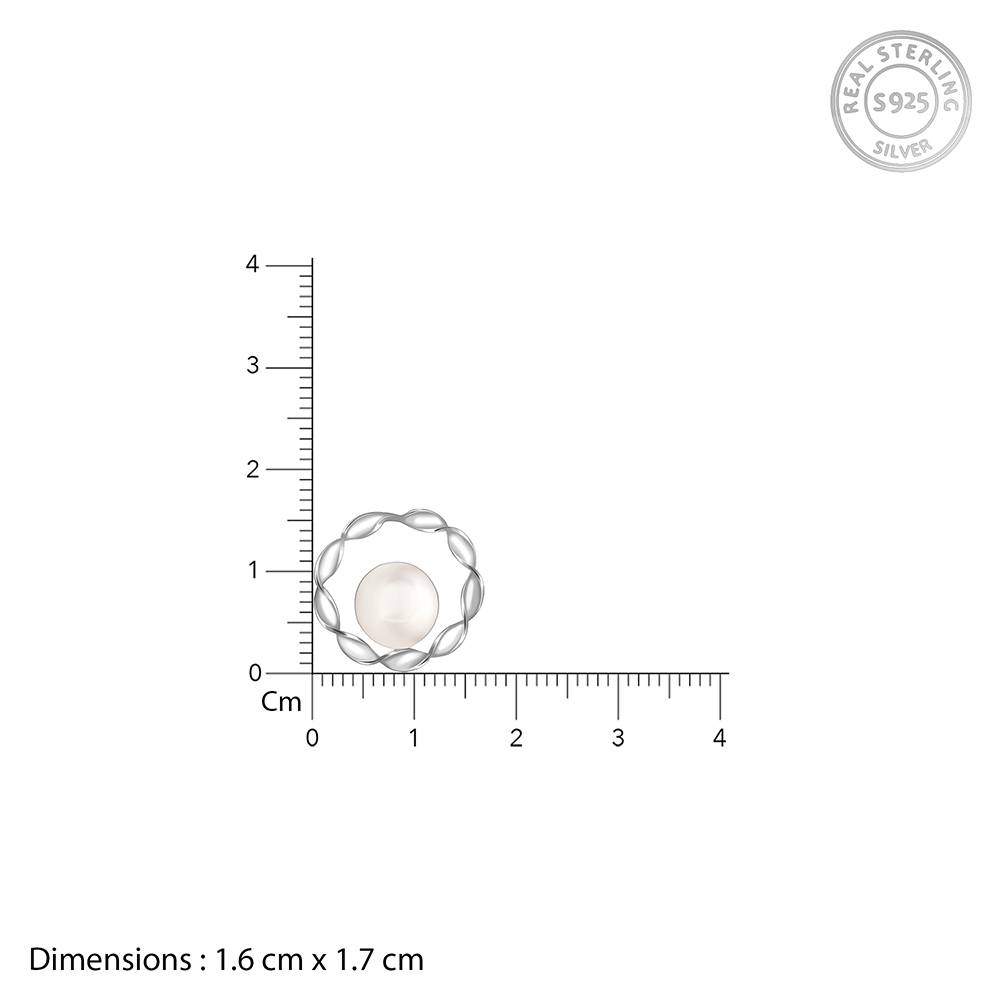 Giva 925 Silver Celebration Pearl Stud Earrings : ER03073