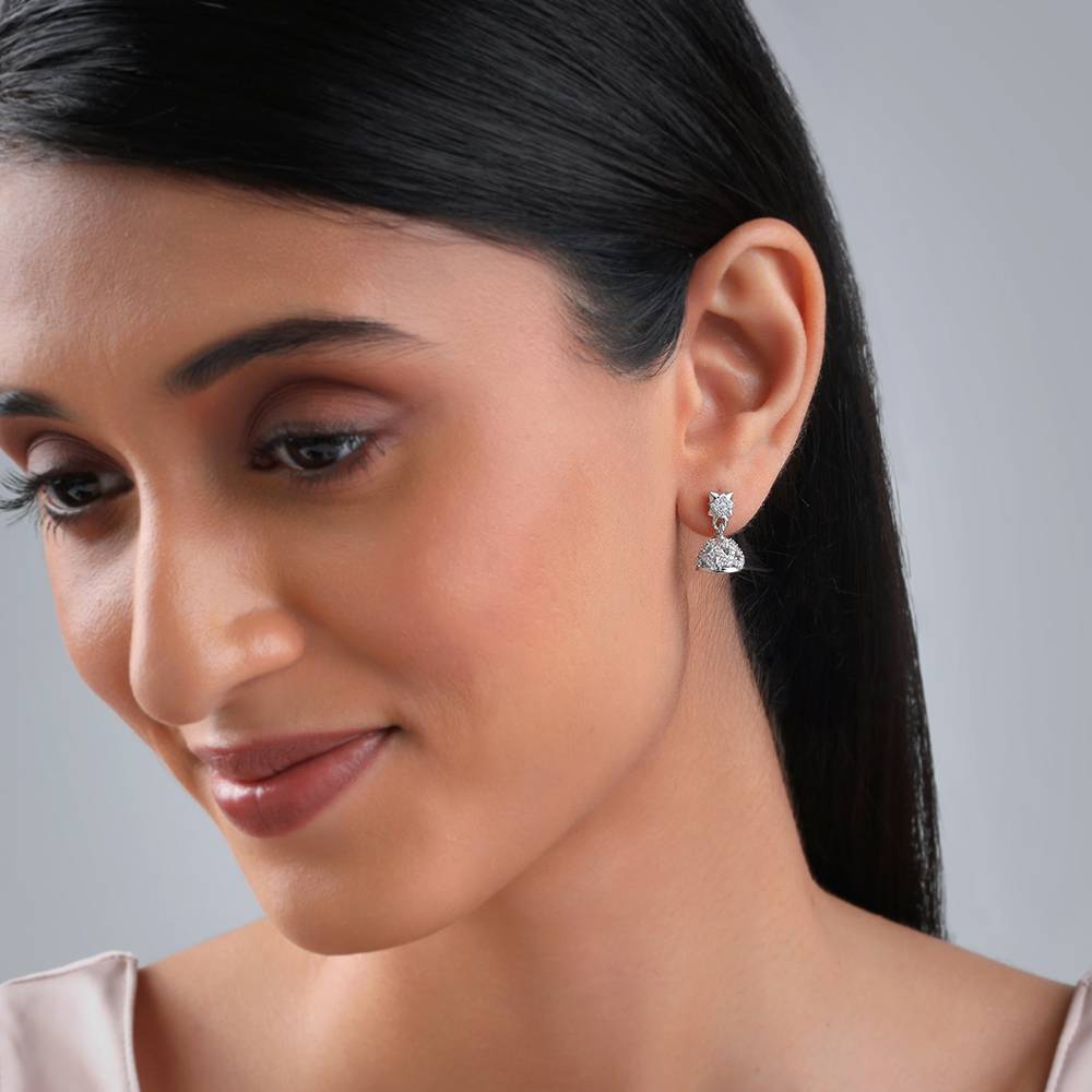 925 Silver Avanti Jhumki : ER03101