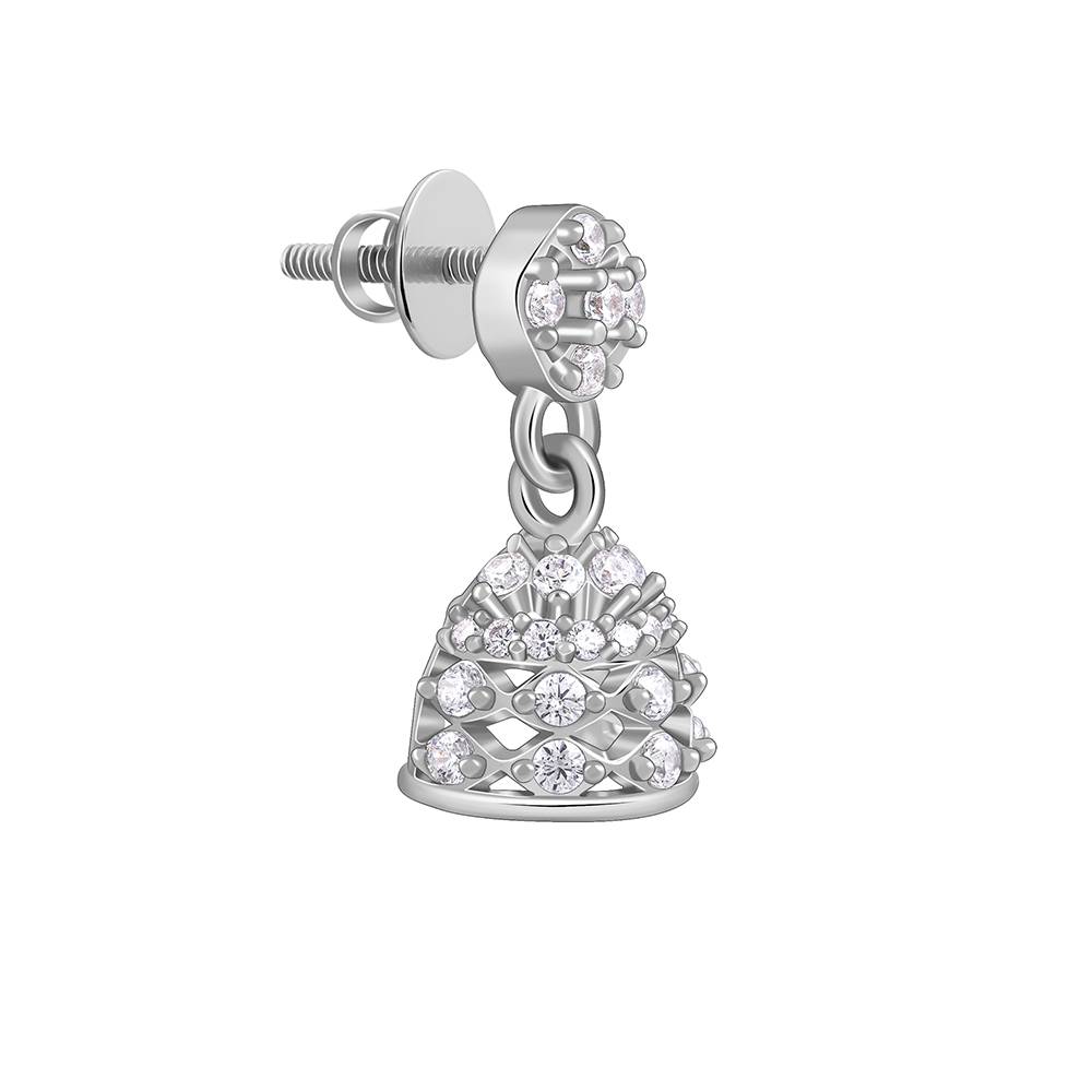 925 Silver Sravasti Jhumki : ER03102
