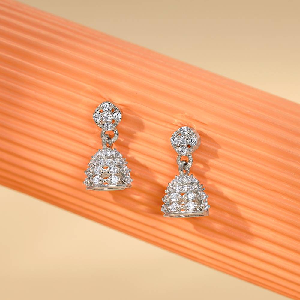 925 Silver Sravasti Jhumki : ER03102