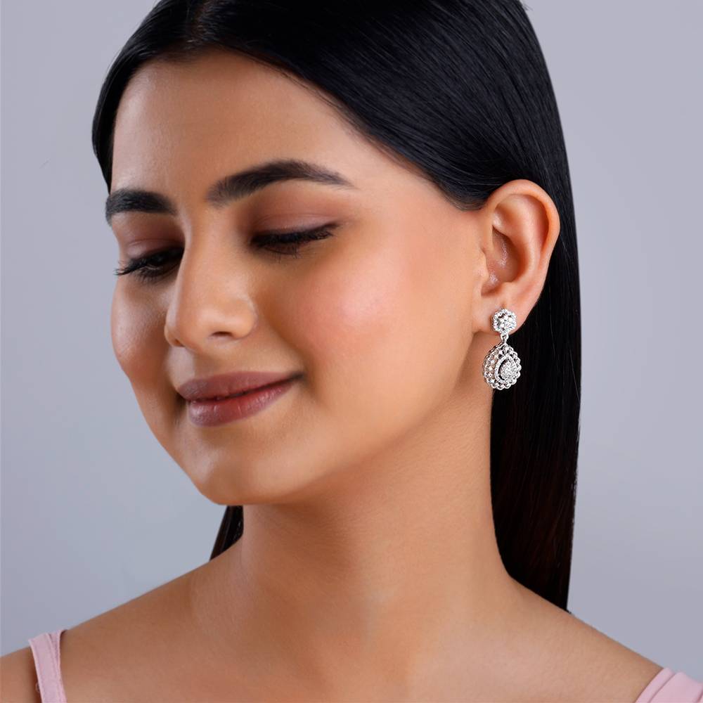 Giva 925 Silver Dreamy Dahlia Earrings : ER03109
