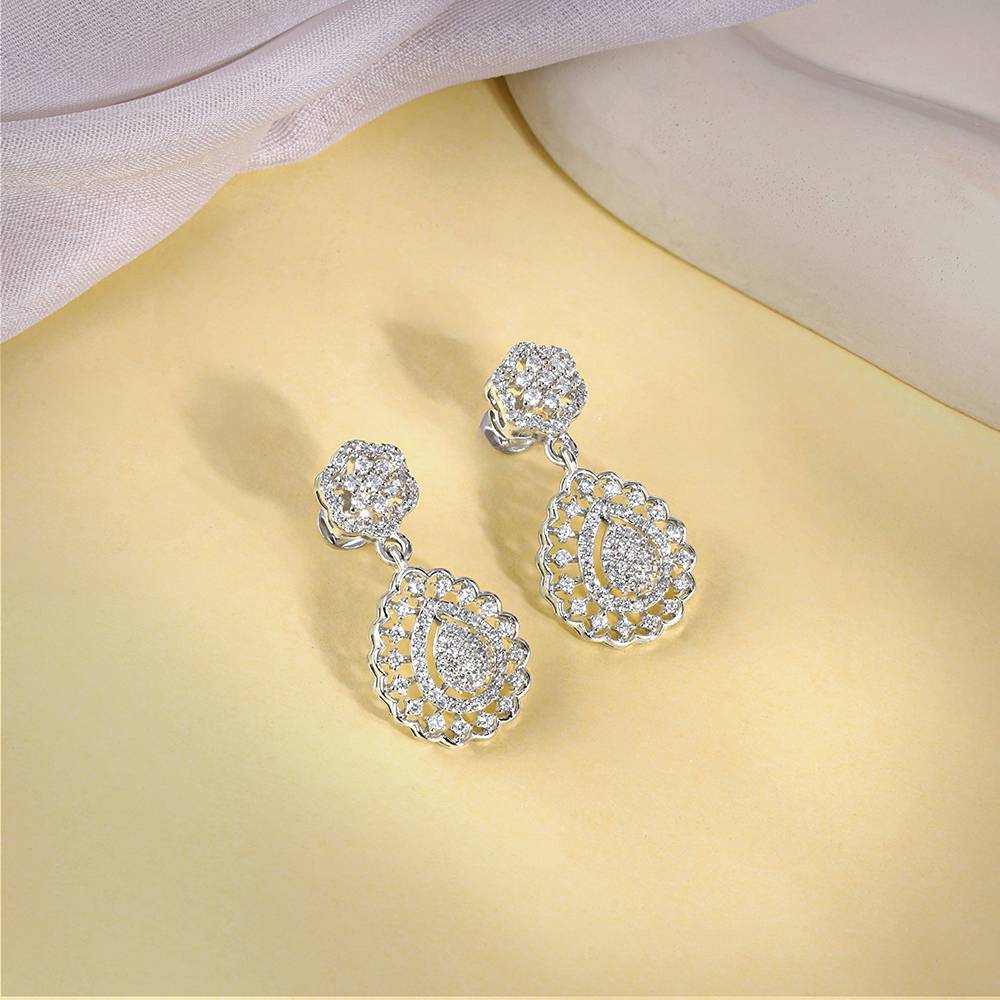 Giva 925 Silver Dreamy Dahlia Earrings : ER03109