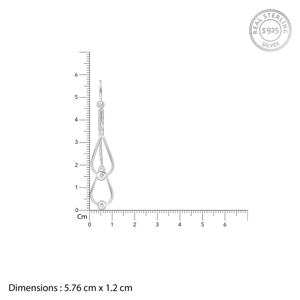 Giva 925 Silver Classy Drip Dangler Earrings : ER03112