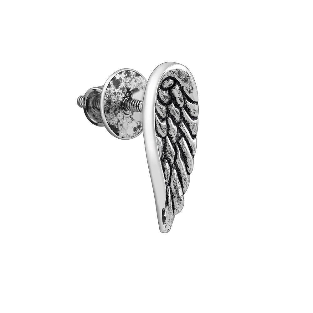 Giva 925 Oxidised Silver Feather Earrings : ER03114