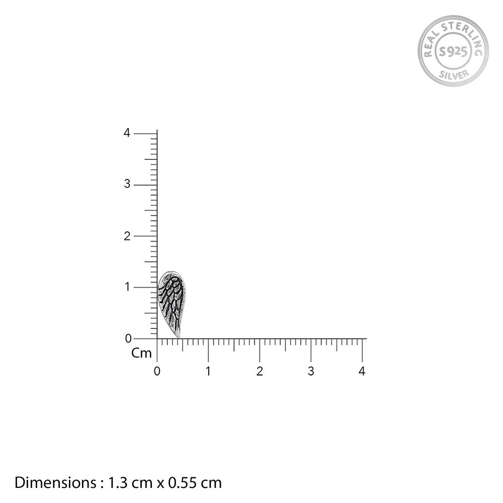 Giva 925 Oxidised Silver Feather Earrings : ER03114