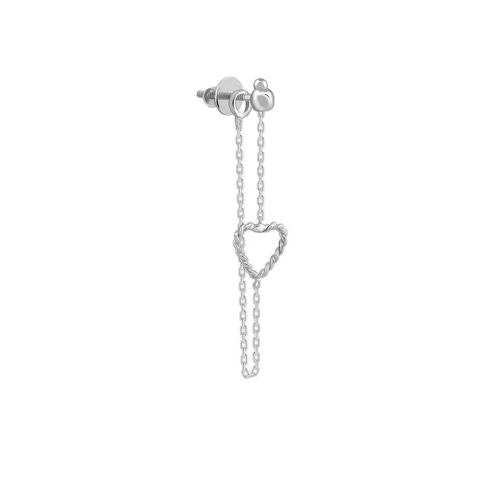 925 Silver Trendy Love Earrings : ER03116