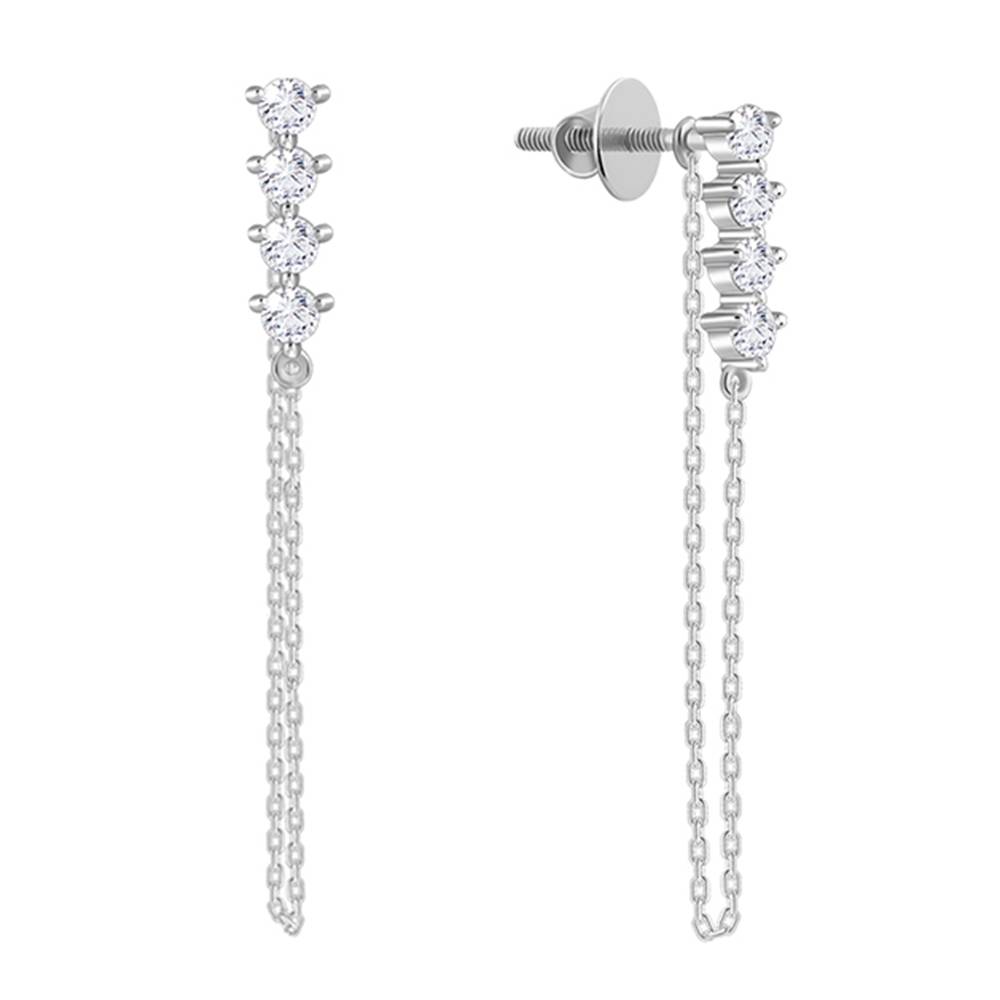 925 Silver Evangeline Dangler Earrings : ER03124