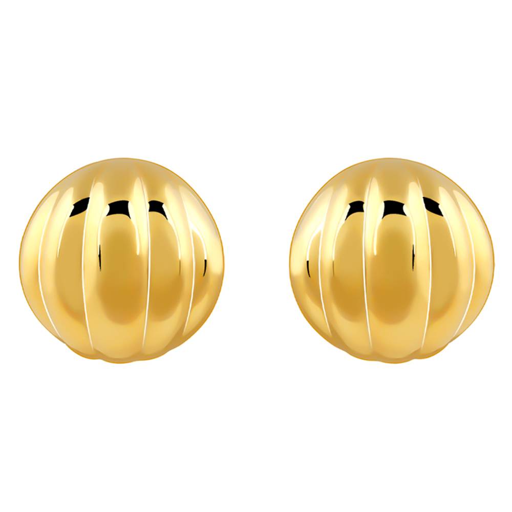 925 Silver Golden Royal Reign Earrings : ER03137